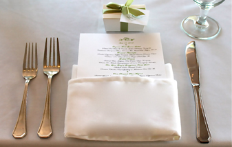 Private Parties Place Setting Image